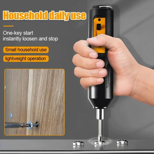 make maintenance tasks easy with the Portable Electric Screwdriver Set