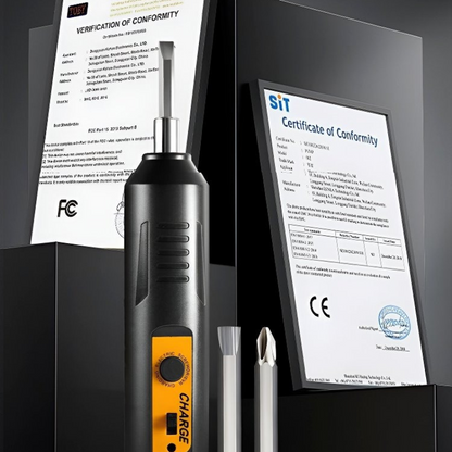 make maintenance tasks easy with the Portable Electric Screwdriver Set